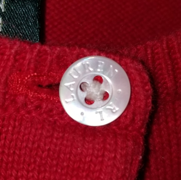 Red Ralph Lauren Cardigan - Picture 3 of 5